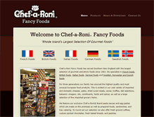 Tablet Screenshot of chefaroni.com